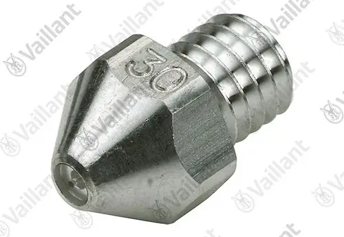 Metallene Brennerdüse von Vaillant, konisch geformt mit Gewinde, zur Verwendung in Heizsystemen, ohne sichtbare Maße oder weitere Kennzeichnungen.
